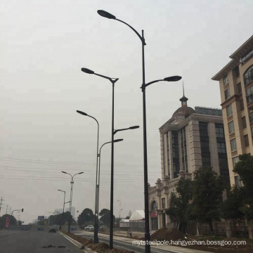 6m 9m 12m hot dip galvanized street lighting pole for outdoor lighting